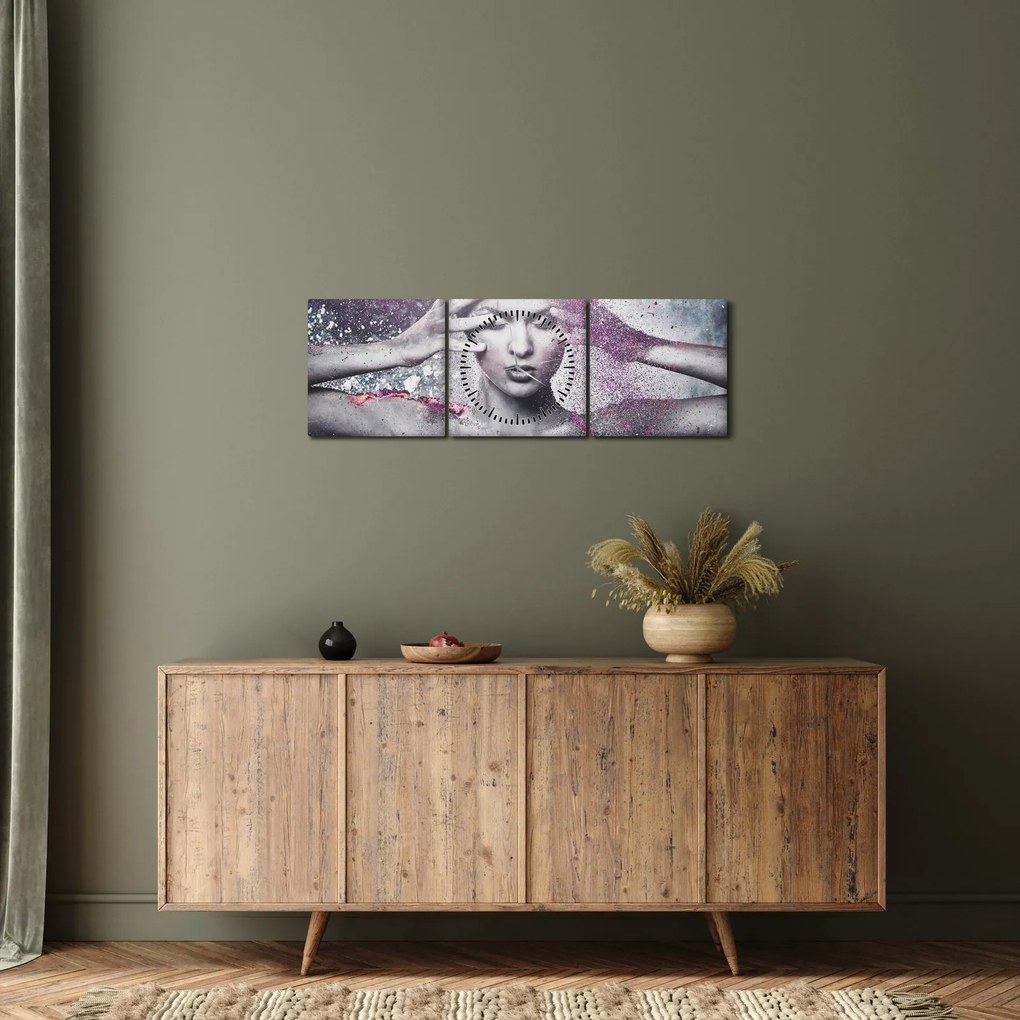Tablou - Energie (cu ceas) (90x30 cm)