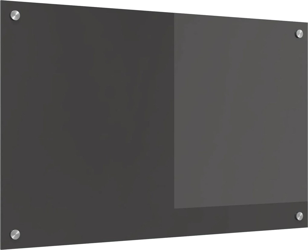 vidaXL Panou de bucătărie Gri închis 80 x 50 cm sticlă securizată