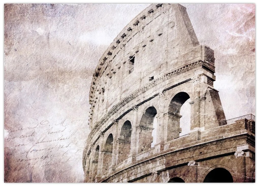 Tablou pe sticlă - Colosseum, Roma, Italia (70x50 cm)
