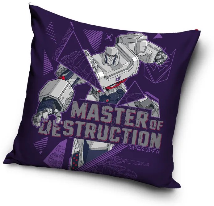 Transformers Master of Destruction husa pernă 40x40 cm Catifea