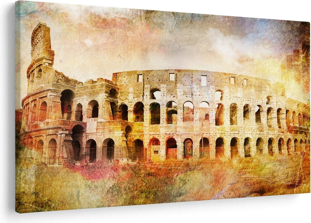 Tablou - Pictură digitală, Colosseum, Roma, Italia (90x60 cm)