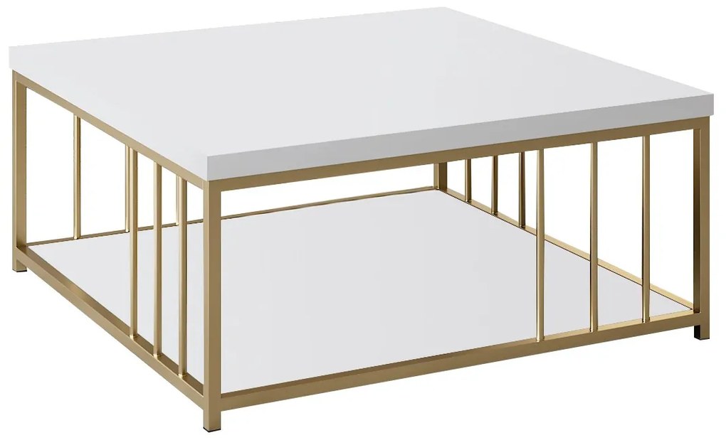 Măsuță de cafea Zen (Alb + Auriu). 1073449