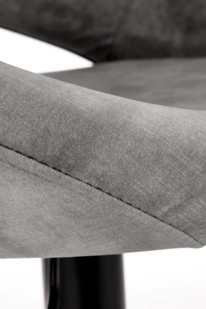Scaun de bar H102 velvet gri