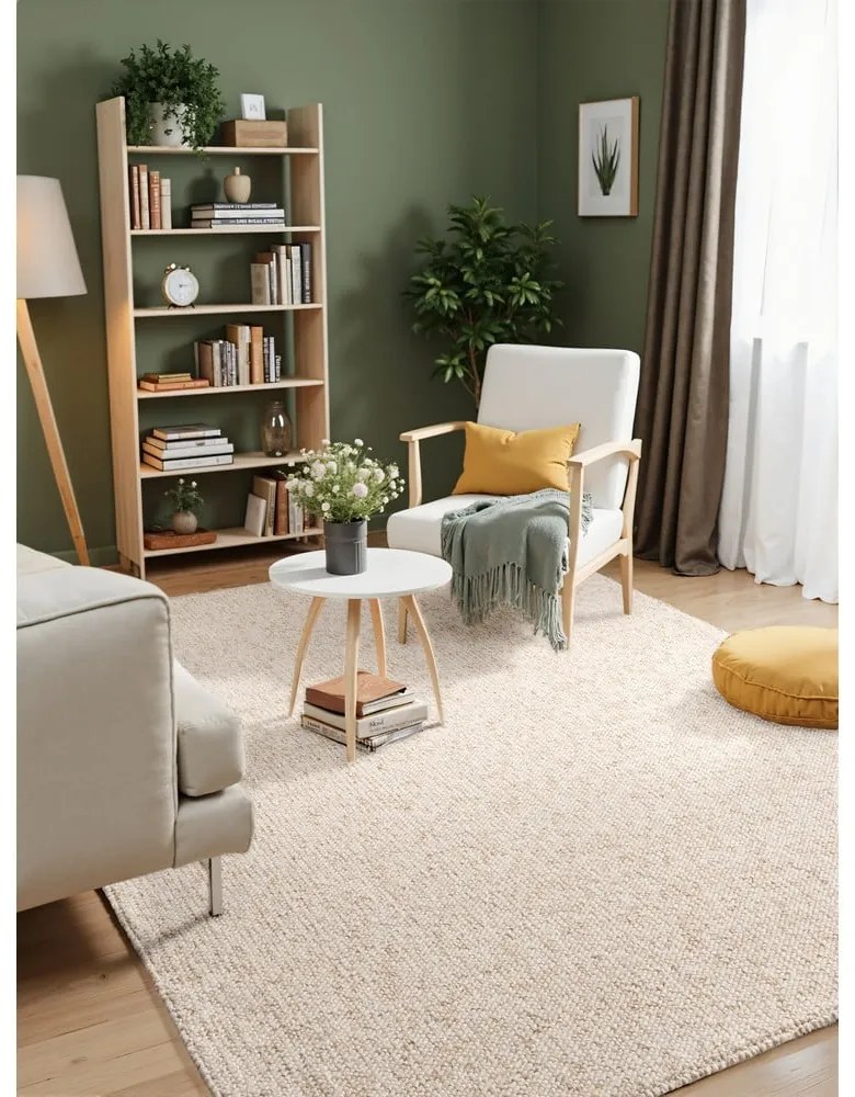 Covor crem lavabil 120x170 cm Rocco Cream – Elle Decoration