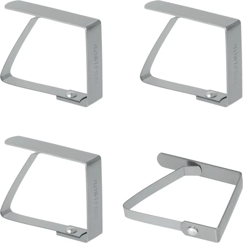 Cleme pentru fața de masă 4 buc. din metal – Metaltex