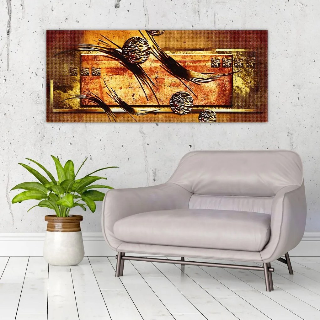 Tablou abstracției (120x50 cm)