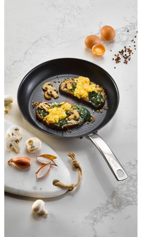Tigaie cu suprafață antiaderentă din oțel inoxidabil ø 24 cm Intuition B8170444 – Tefal