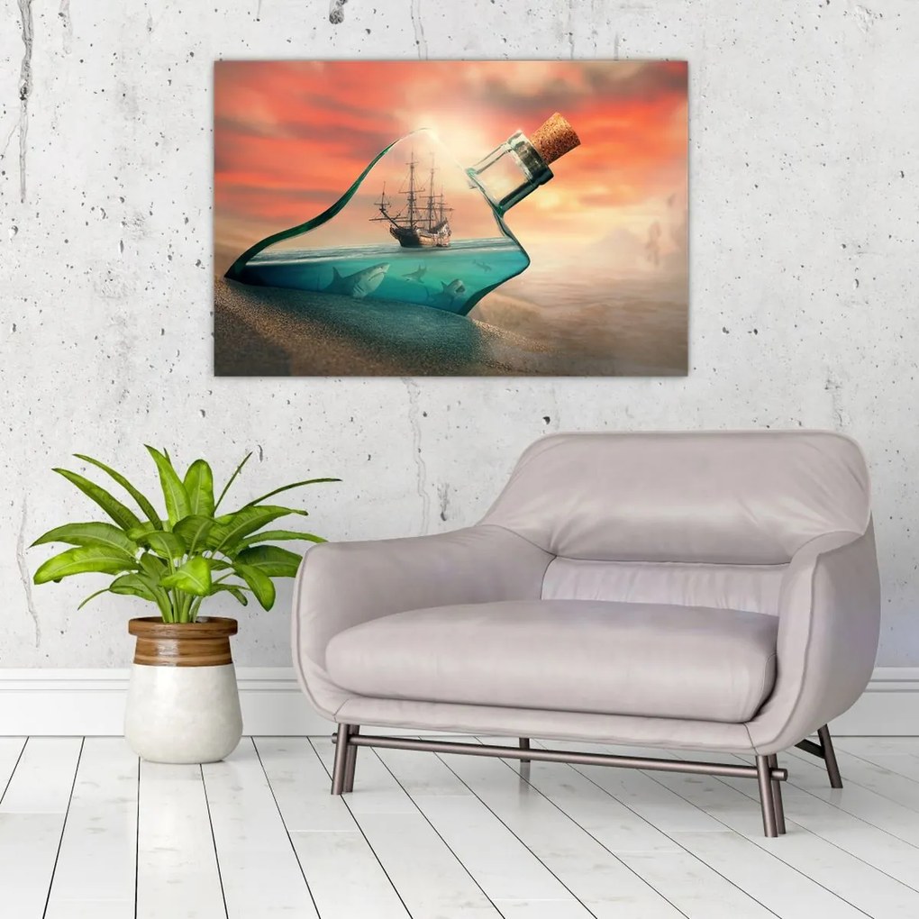 Tablou - Viața in sticla (90x60 cm)