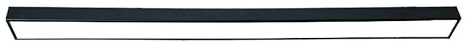 Plafonieră LED/32W/230V 4000K 120x7 cm negru