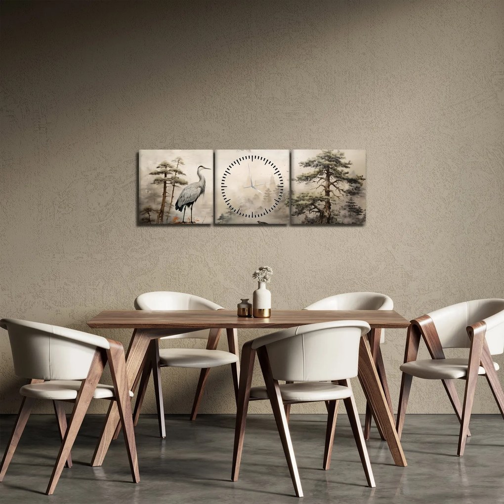 Tablou - Desen animat peisaj (cu ceas) (90x30 cm)