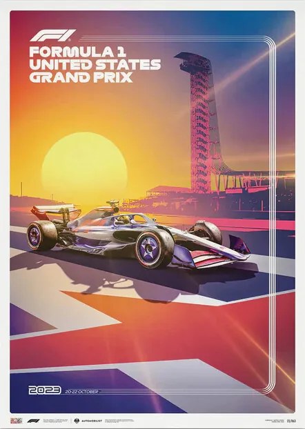 Imprimare de artă Formula 1 - United States Grand Prix 2023, Automobilist