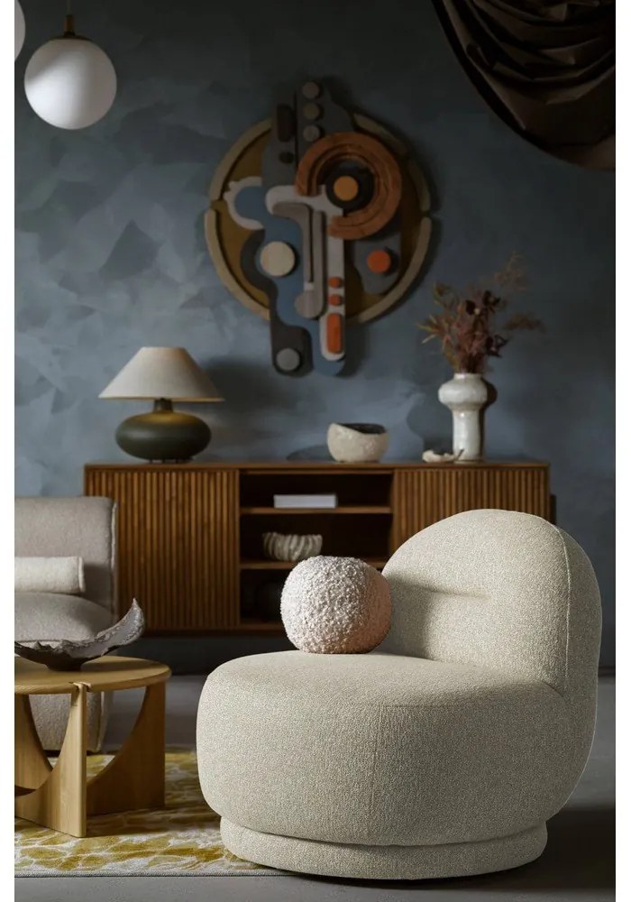 Fotoliu bej Ovo – Miuform