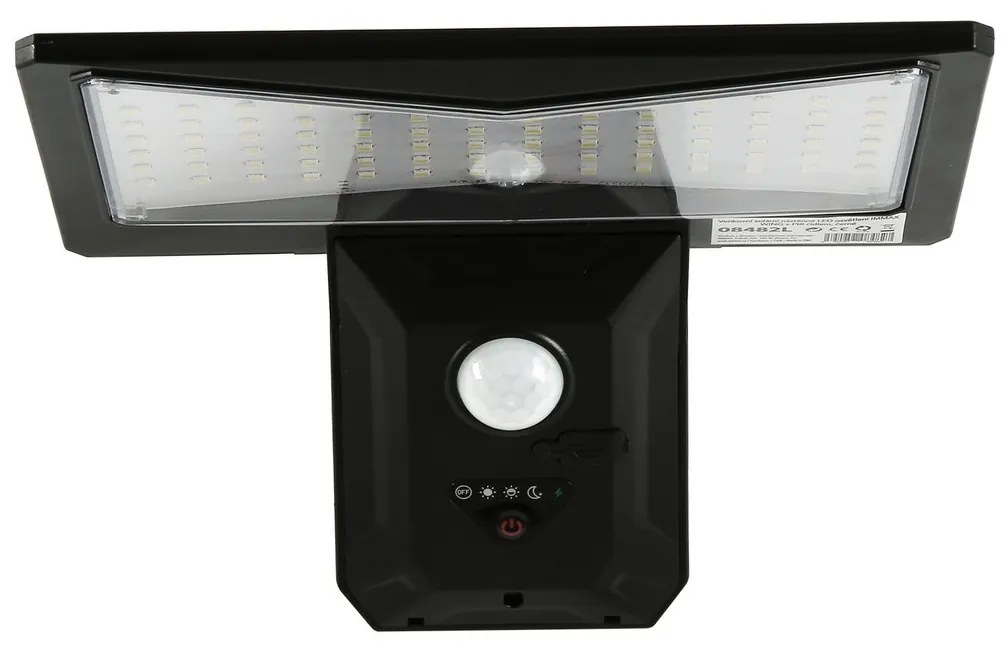 Immax 08482L-Aplică LED solară cu senzor LED/2,6W/5,5V IP65 negru