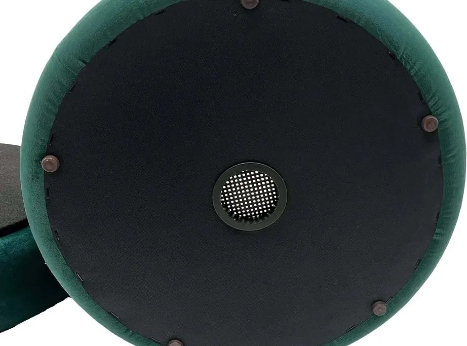 Taburete cu spatiu de depozitare, VOGUE 40cm catifea verde