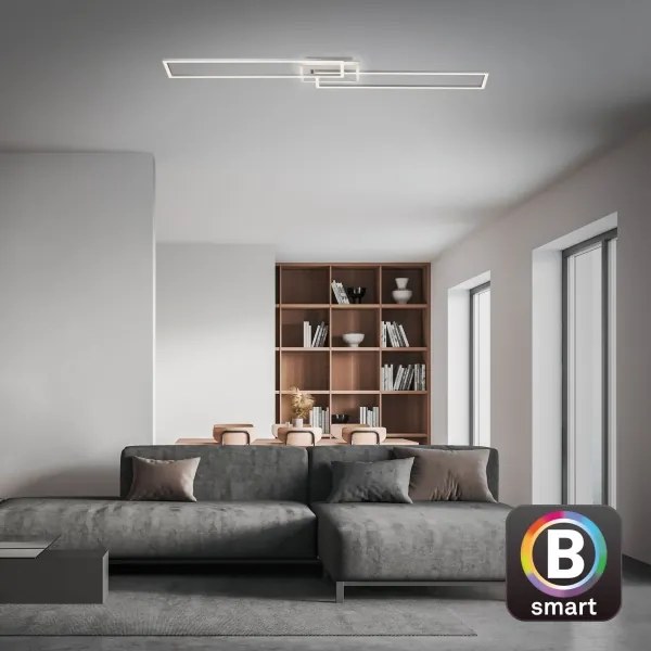 Lustră LED dimabilă aplicată FRAME 2xLED/20W/230V Wi-Fi Tuya Brilo + telecomandă
