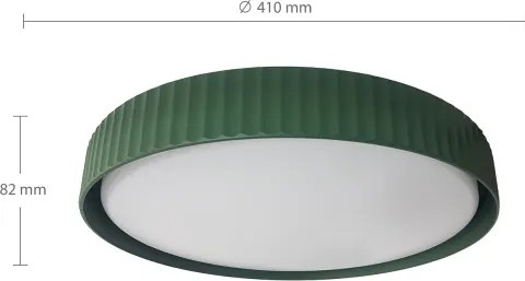 Brilagi - Plafonieră LED dimabilă LUCIA LED/48W/230V diam. 41 cm verde + telecomandă