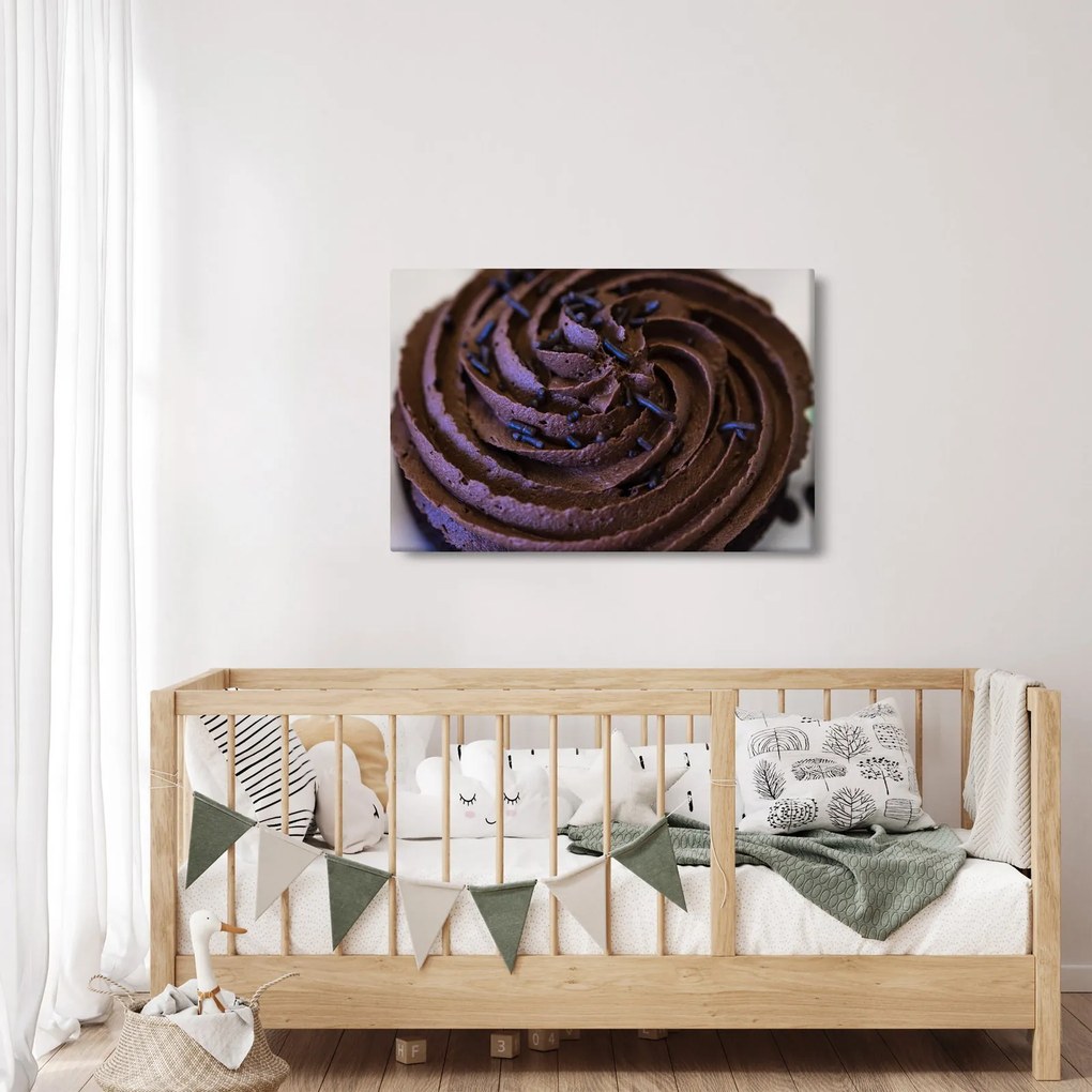 Tablou - Cupcake din ciocolată (90x60 cm)