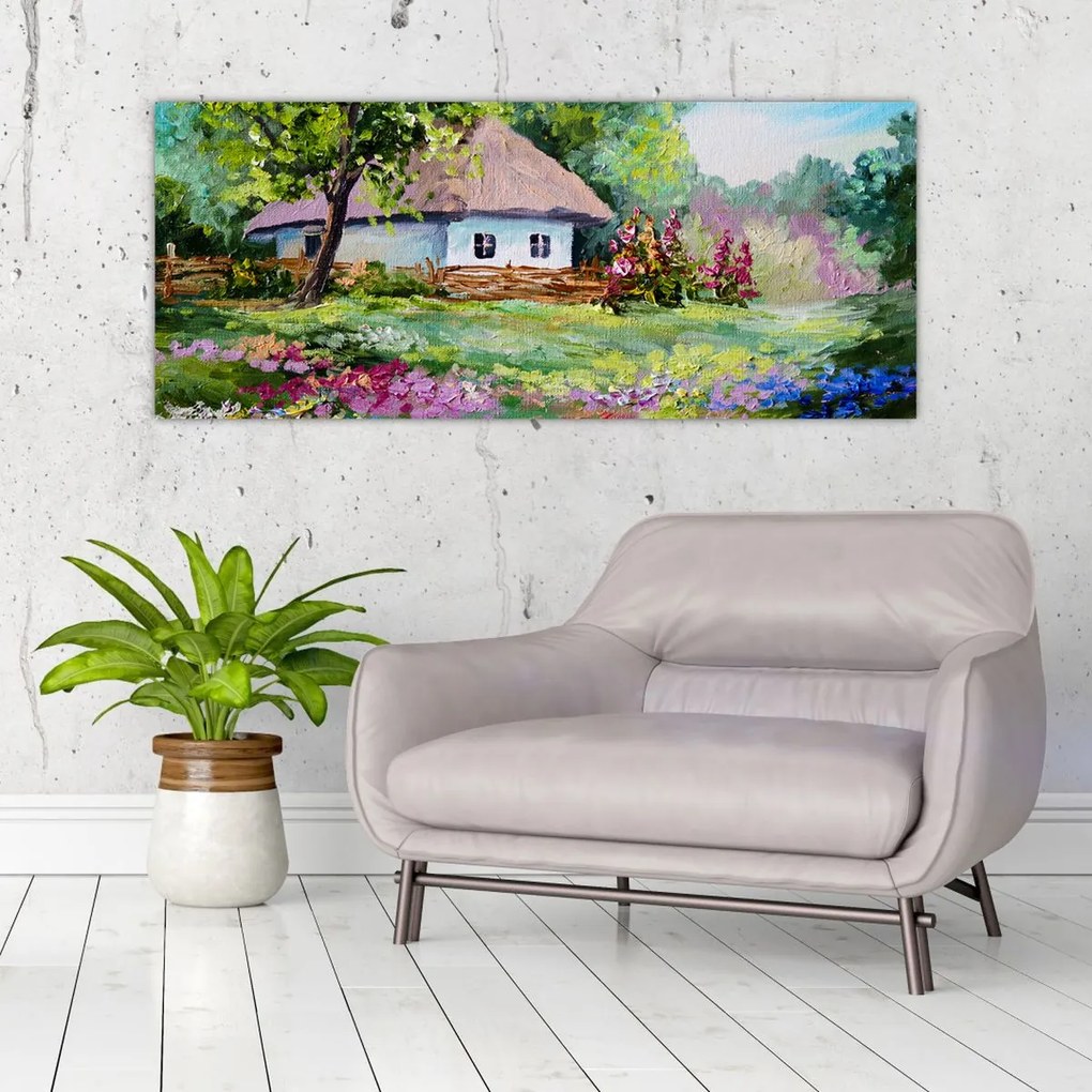 Tablou - Cabană (120x50 cm)