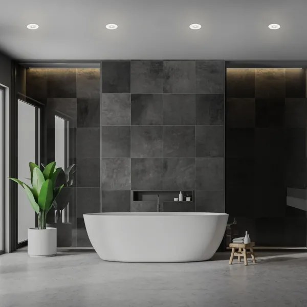 SET 4x corp de iluminat LED încastrat pentru baie LED/4,9W/230V IP44 alb Brilo