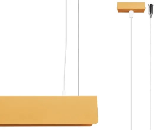 Lustră LED pe cablu Sollux SL.1396 SPARK 1xG13/8,5W/230V auriu