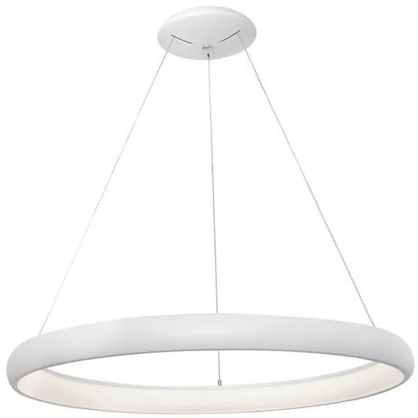 Lustra LED dimabila, design modern Albi alb, 61cm