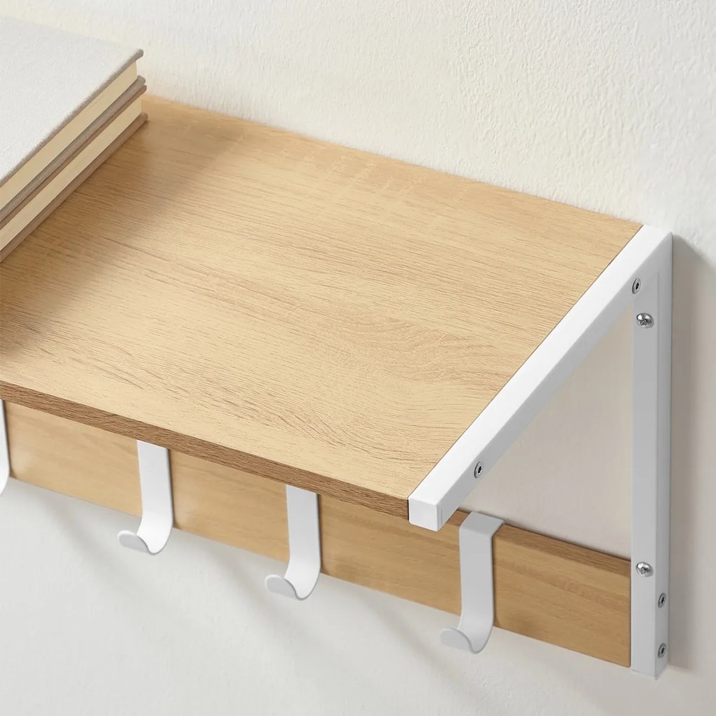 Set de rafturi de perete E1083 WT, alb, 2 buc.