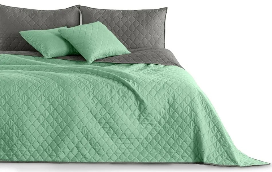 DecoKing Cuvertură pentru pat Axel mentă/oțel, 170x 210 cm, 170 x 210 cm
