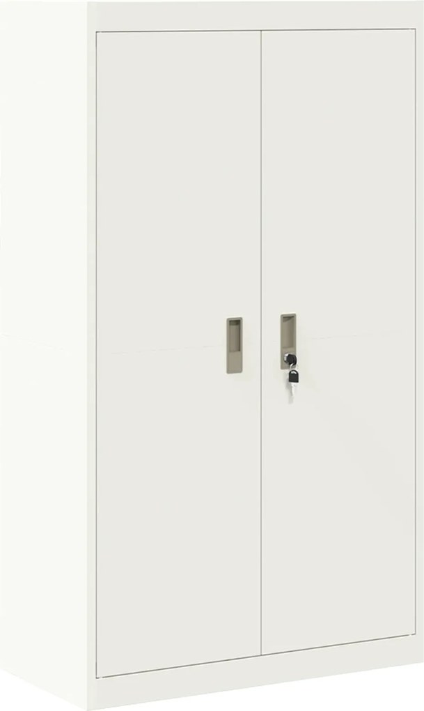 vidaXL Dulap de depozitare Alb 80 x 40 x 140 cm Oțel