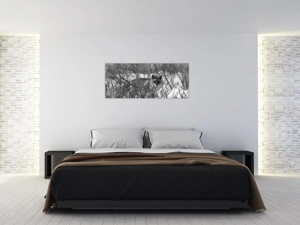 Tablou - Vulpe în timpul iernii (120x50 cm)