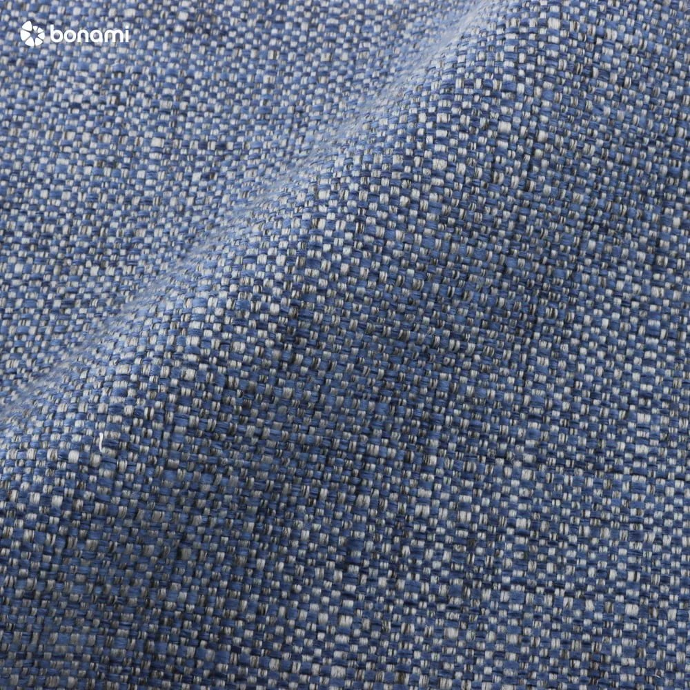 Pat matrimonial albastru închis tapițat cu spațiu de depozitare cu somieră 180x200 cm Elizabeth – Micadoni