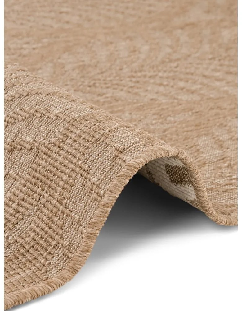 Covor tip traversă pentru interior și exterior bej/fildeș 80x250 cm Duet Liora – NORTHRUGS