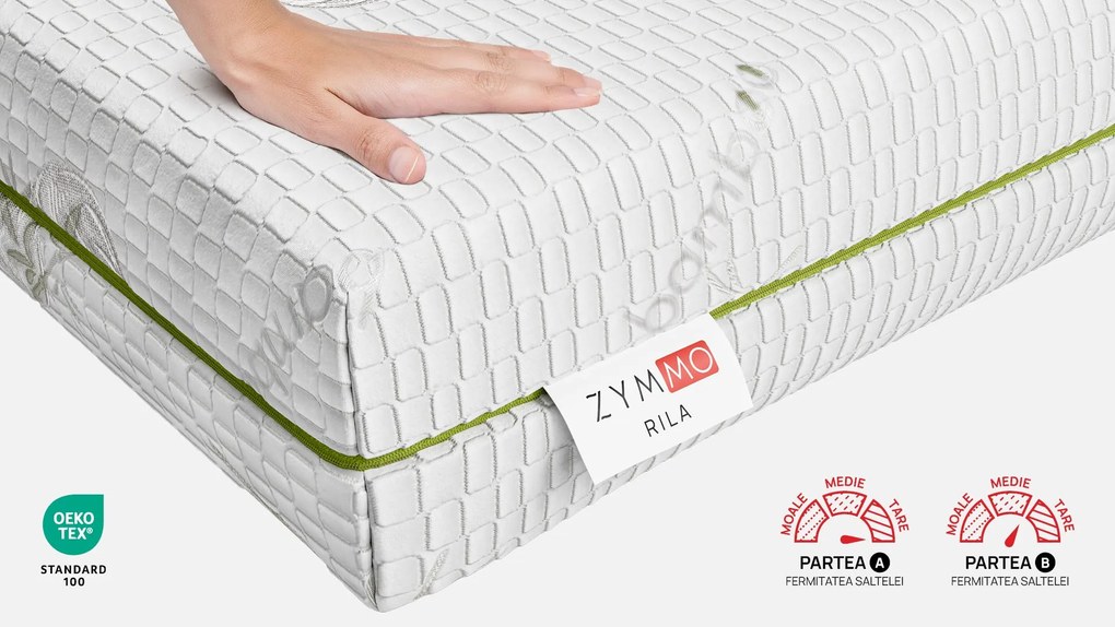 Saltea Zymmo, Rila, 82x190x24, Medie-tare