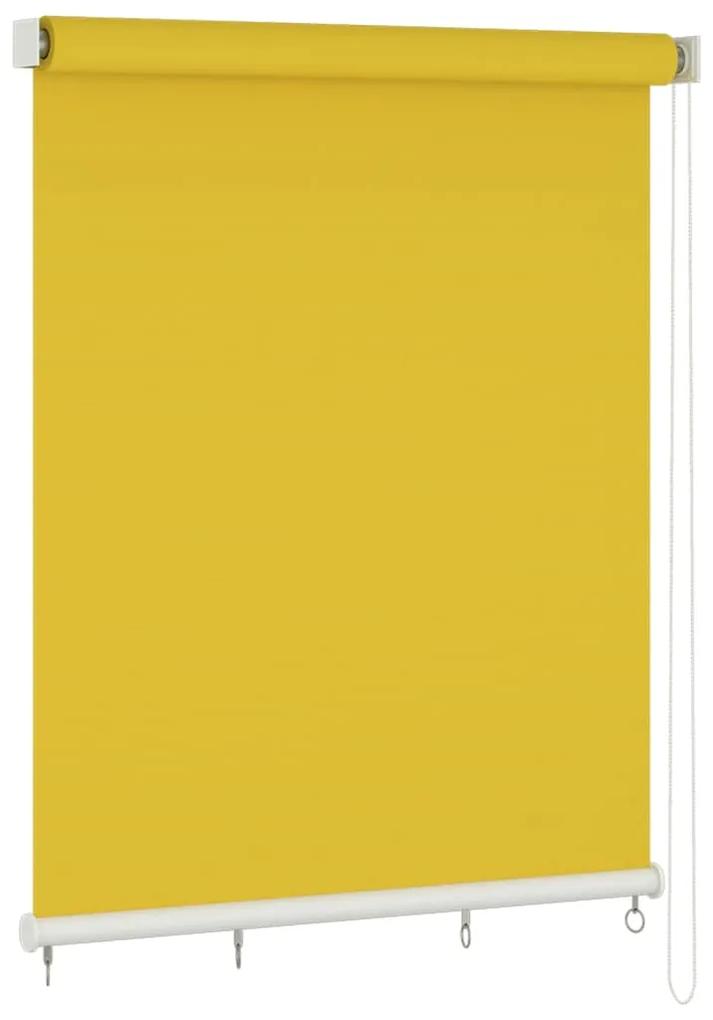 Jaluzea tip rulou de exterior, galben, 200x140 cm Galben, 200 x 140 cm