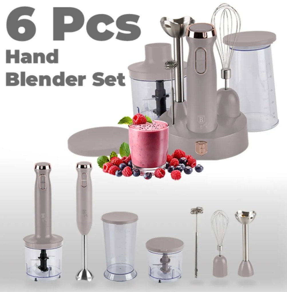 Set blender vertical Taupe Berlinger Haus BH 9562