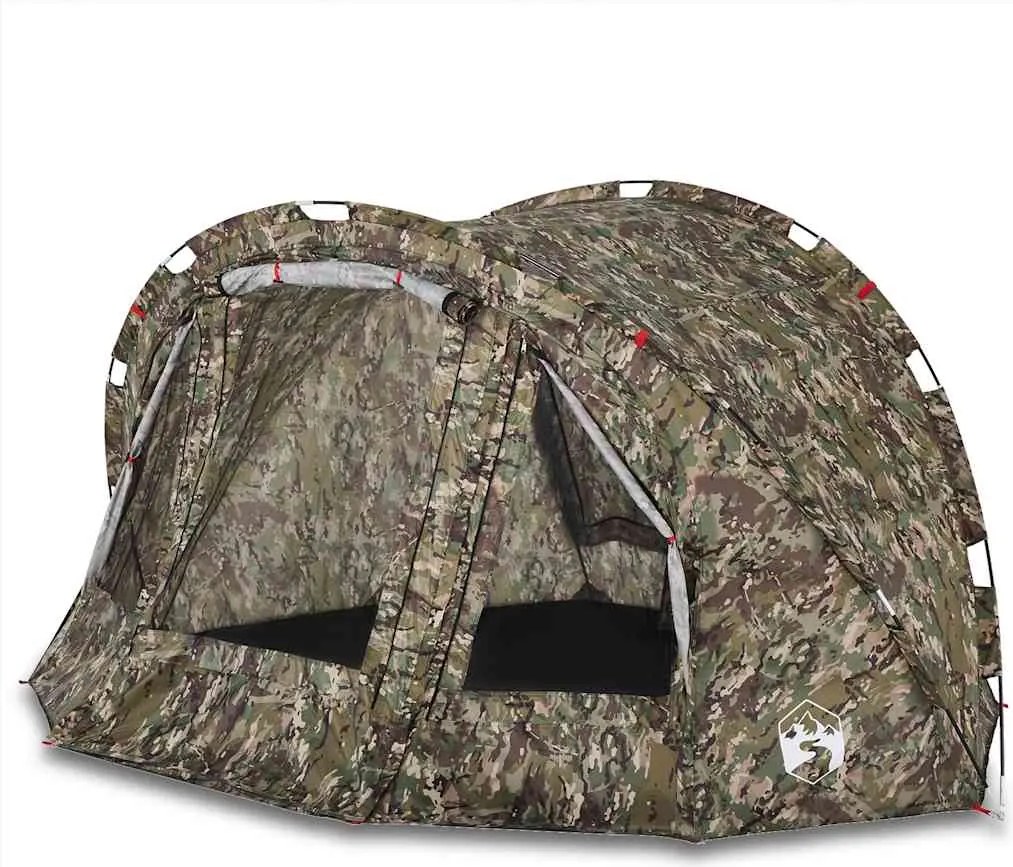 vidaXL Cort de pescuit pentru 4 persoane, camuflaj, impermeabil