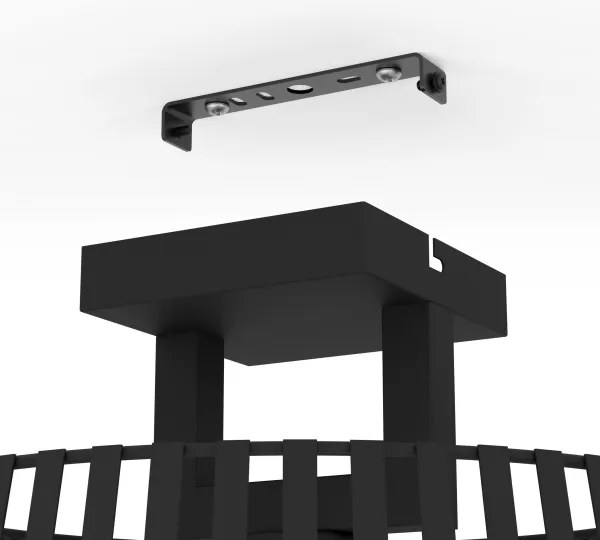 Plafonieră Eglo 390001 BOGOTA 1xE27/40W/230V negru