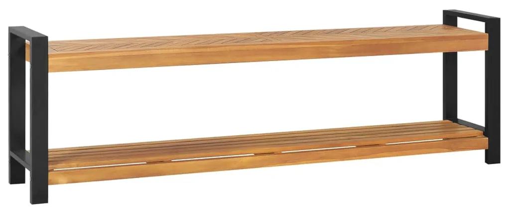 325275 vidaXL Bancă, 160 cm, lemn masiv de tec
