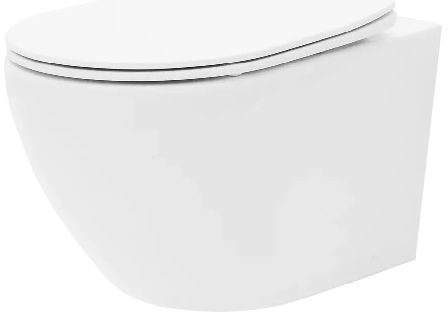 Vas wc suspendat rimless Rune Ivaldi si capac slim softclose