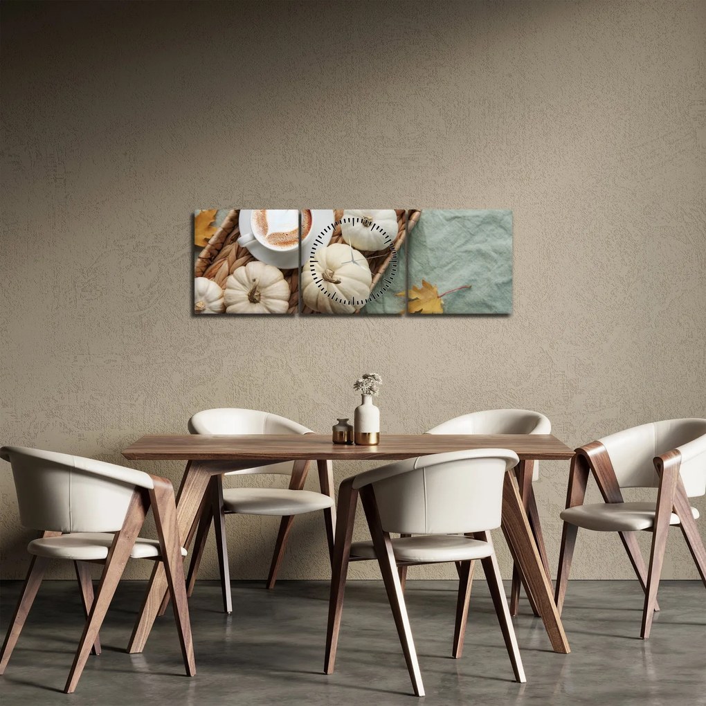 Tablou - Suflu de toamnă (cu ceas) (90x30 cm)