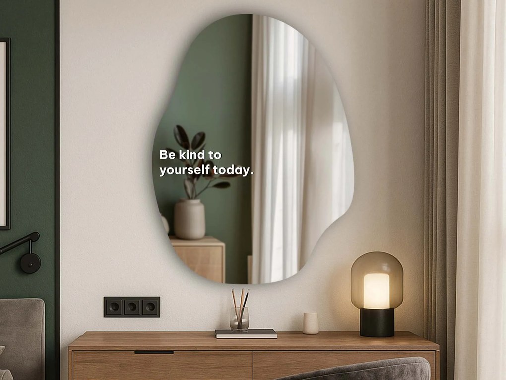 Autocolant pentru oglindă S26 – Be kind to yourself today.