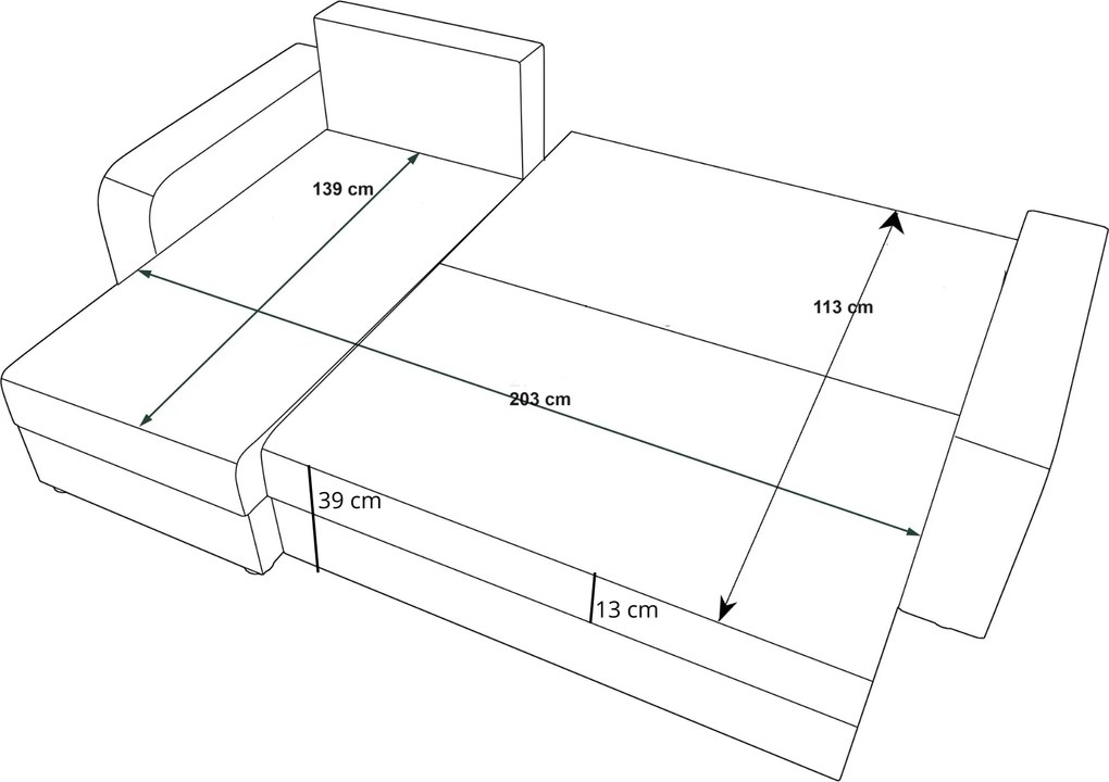 Coltar extensibil de colt VALERIO, gri inchis/antracit, reversibil, 238x140 cm + 2 perne GRATUIT