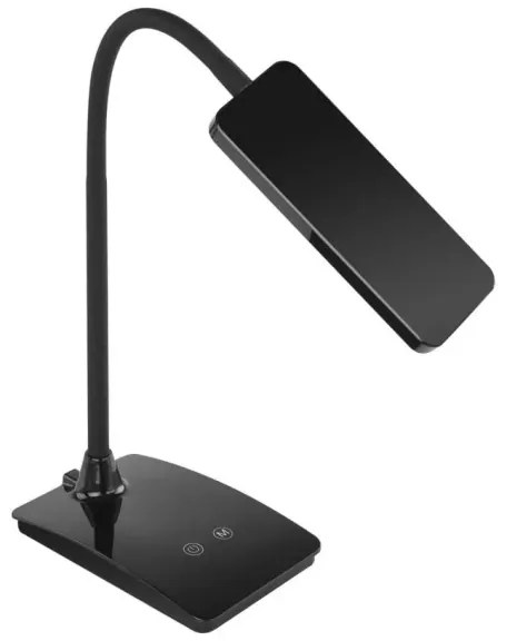 Lampă de birou LED EDDY, cu intensitate reglabilă, 6W, 230V, 3000/4500/6800K, neagră