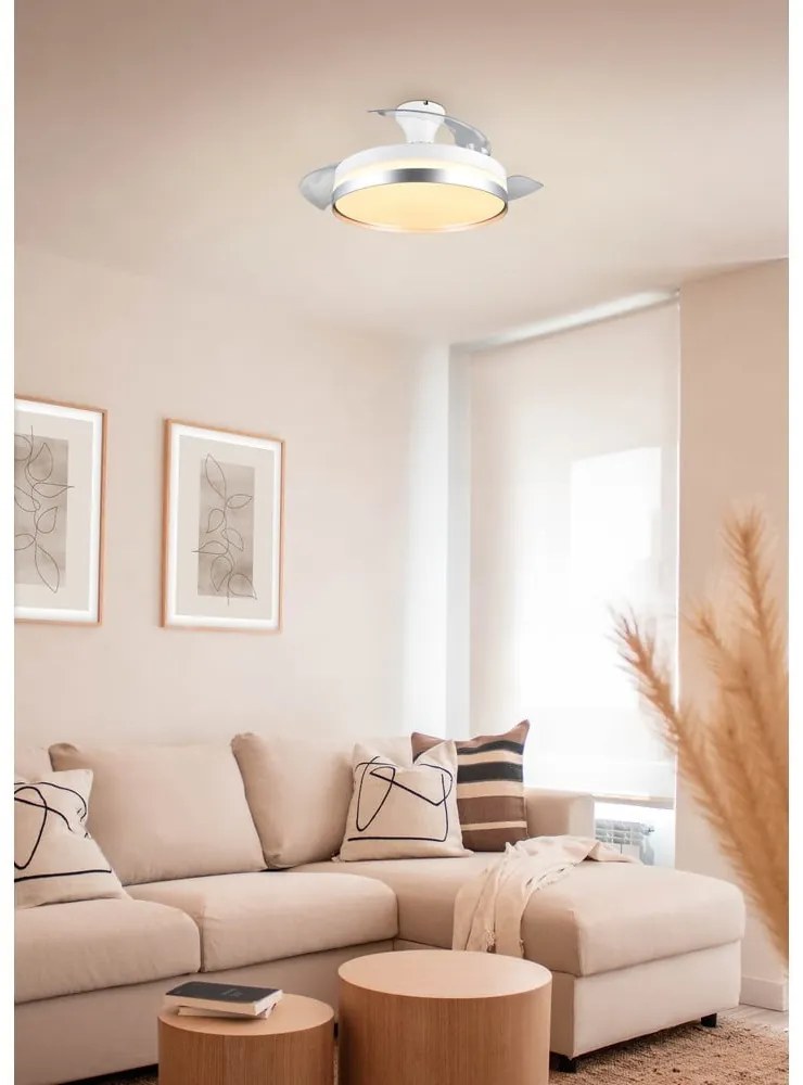 Plafonieră albă-argintie LED Lindberg – Reality