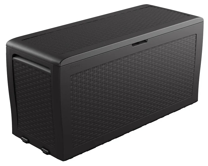 Keter Garden cutie de depozitare Samoa Rattanantracit 270 l, 117 x 57 x 45 cm