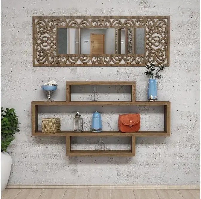 Raft de perete, Lotto Homs, nuc, 120 x 65 x 14 cm, PAL 18 mm