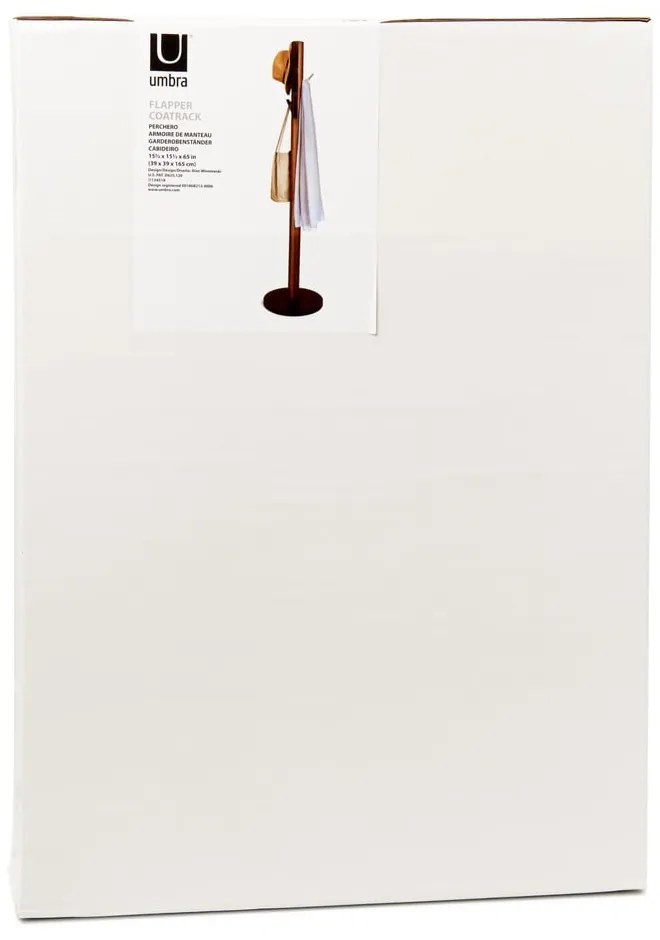 Cuier negru din lemn de arbore de cauciuc Flapper – Umbra