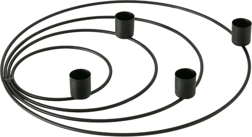 Sfesnic metalic de Advent WREATH negru