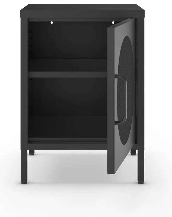 Noptieră neagră din metal Diora – Marckeric