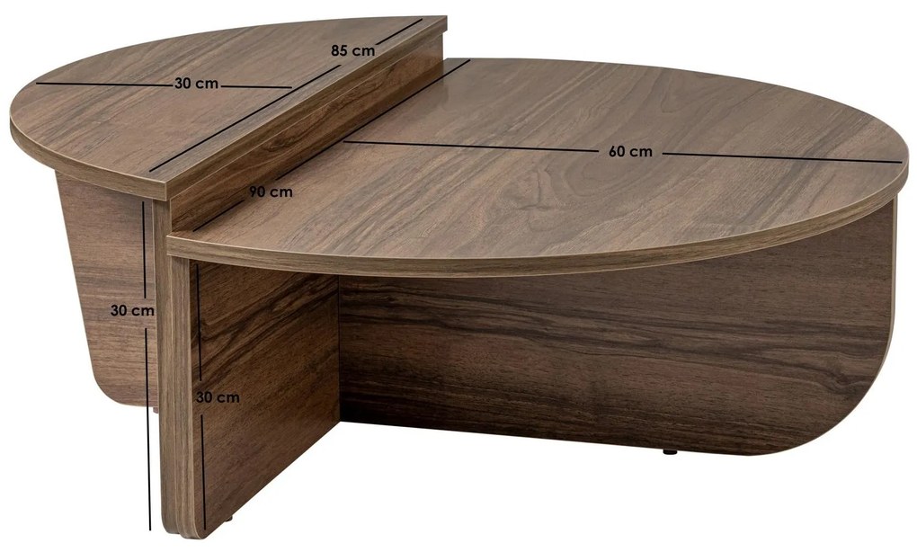 Măsuță de cafea Oronerro 1 (Nuc). 1106459
