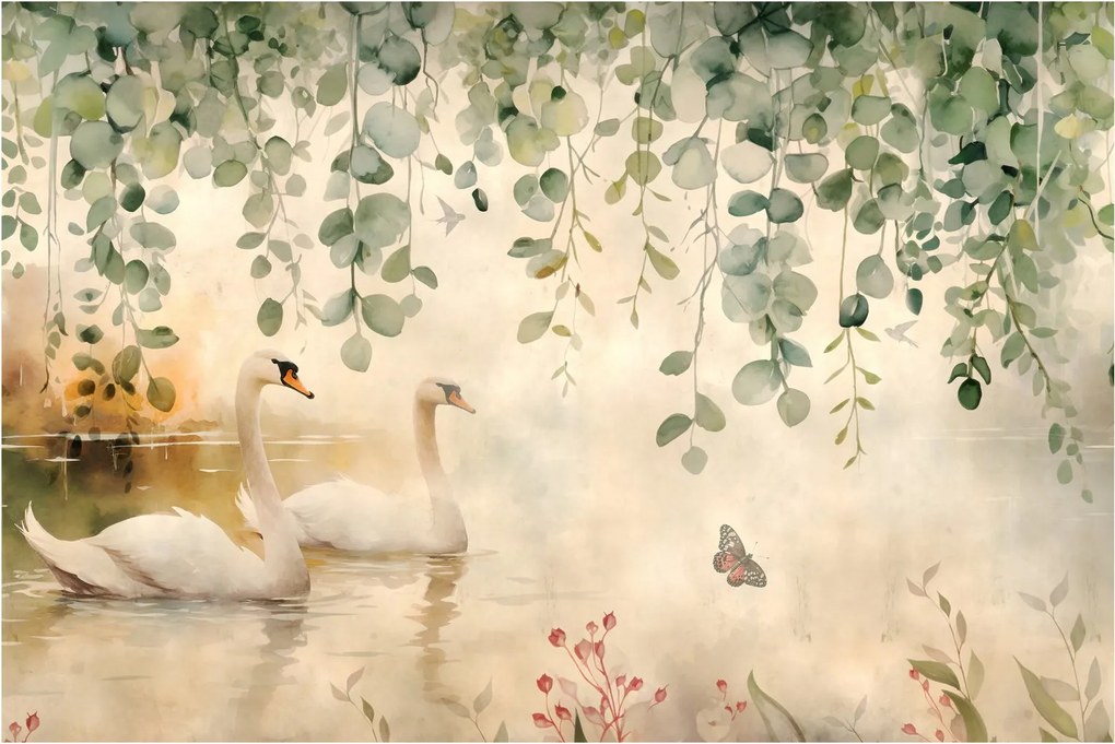 Tablou - Lac, acvariu (90x60 cm)